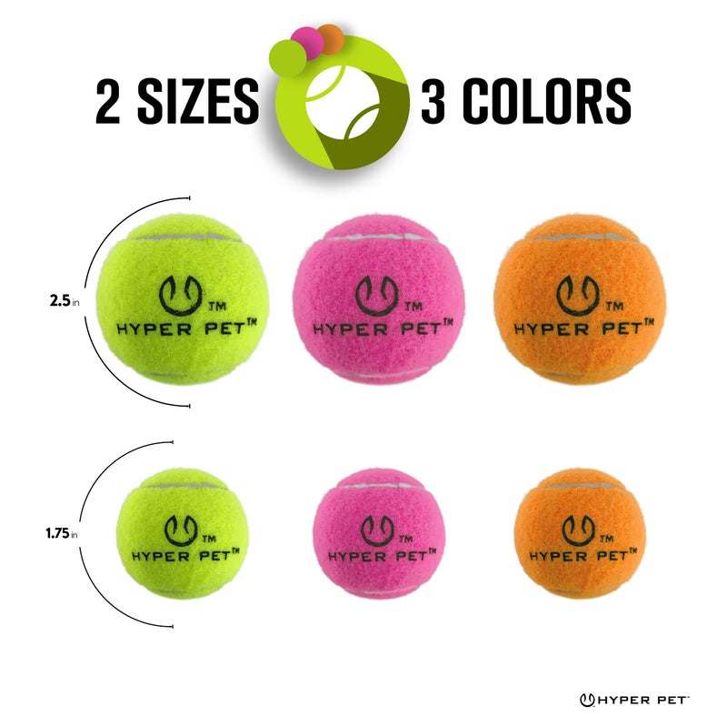 Hyper Pet Tennis Balls for Dogs (Safe Ball for Exercise and Training) Interactive Dog Toys work with Hyper Pet K9 Kannon K2 Dog Ball Launcher - 4 Pack 2.5" Orange - Image 5